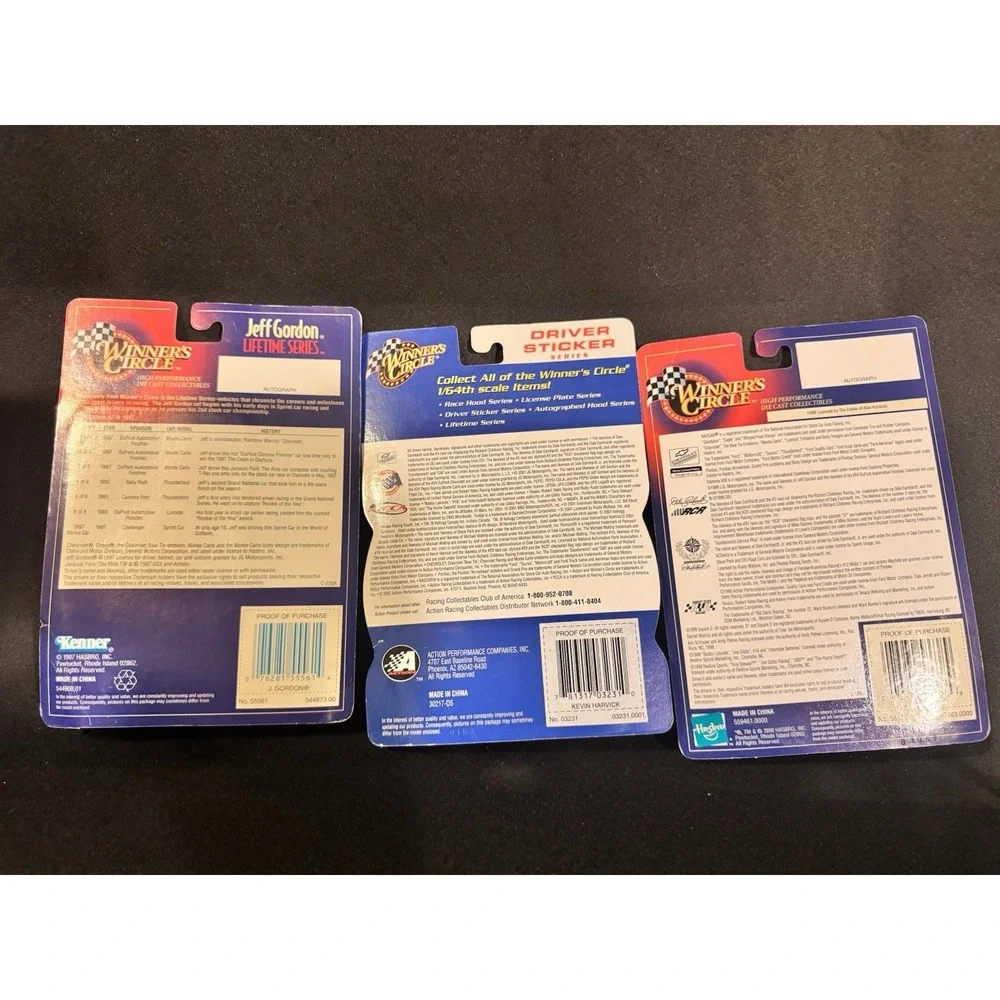 Jeff Gordon Kevin Harvick Alan Kulwicki Winners Circle NASCAR 1:64 Lot